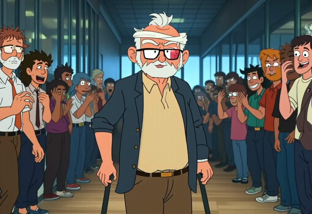 Breaking News: Nandad Spotted Leaving Hospital After Dinosaur Incident!